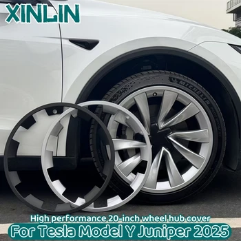 For Tesla Model Y Juniper 2025 20 Inches Wheels ABS Rim Guard Rim Car Hubcap Cover Protection Hubcap Patch Scratch Proof Hub Cap 1