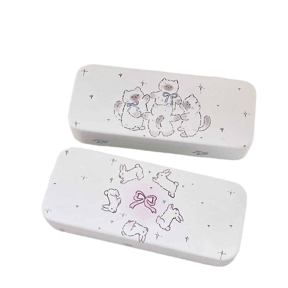 Cute Animal Glasses Case Women Cartoon Portable Myopia Sunglasses Storage Box Girl PU Leather Pressure Resistant Eyeglasses Box
