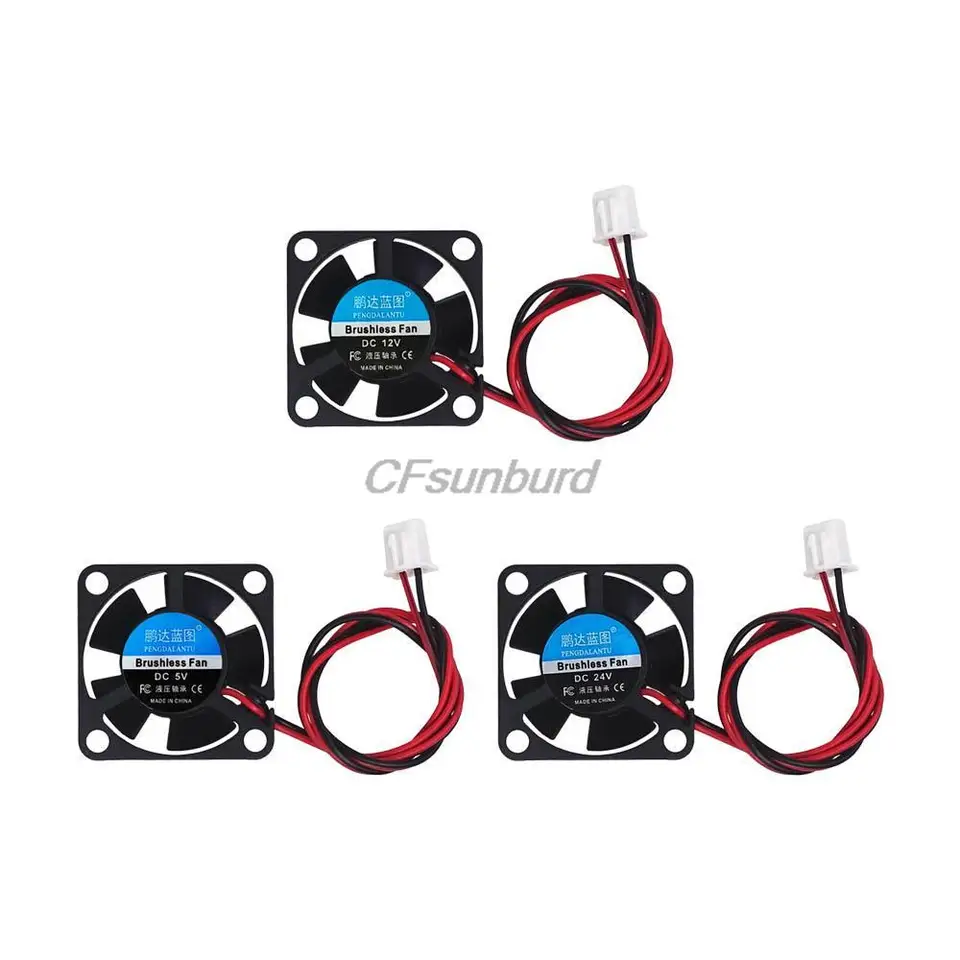 Ventola Di Raffreddaento Piccola 30x30x10 - 12V/24V DC, Flusso D Ventola Di Raffreddaento Piccola 30x30x10 - 12V/24V DC, Flusso D