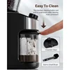 Coffee grinder electric adjustable electronic timer, household coffee grinder with chamber cleaning button 6