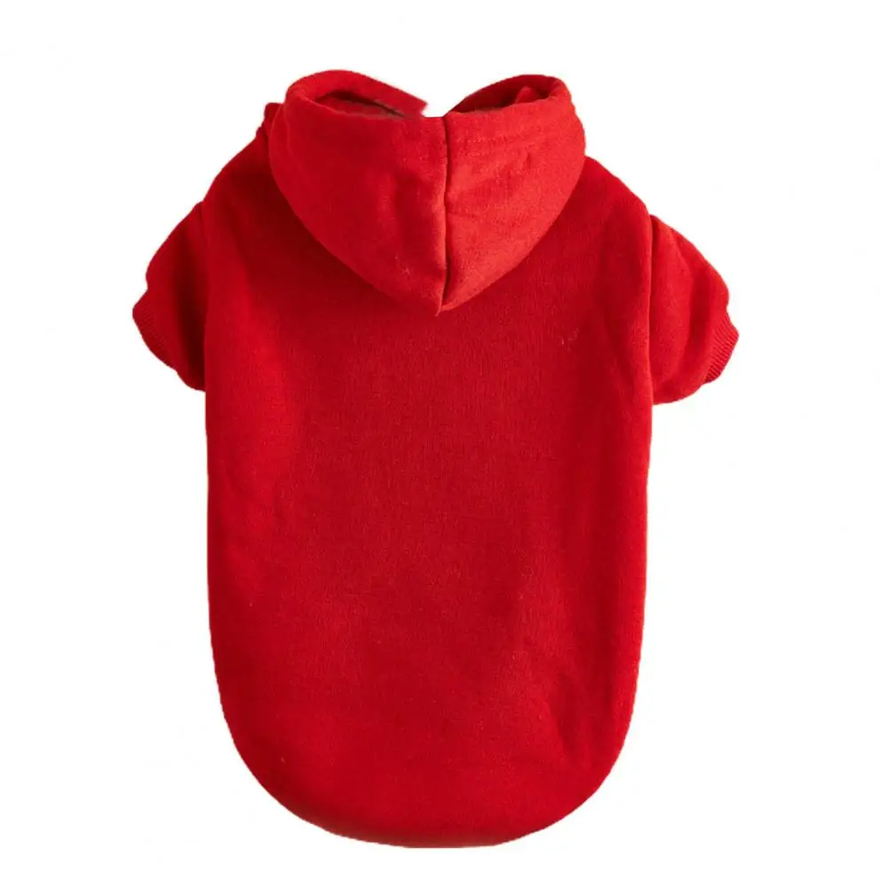 thumbnail image 1 of Sudadera para mascotas Color sólido mantener el calor textura suave moda mascota sudadera con capucha disfraz para otoño, 1 of 4