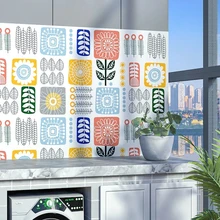 

Kitchen Oil Proof Sticker PVC Stove Wall Decal Ceramic Tile High Temperature Resistant Small Fresh Waterproof Self-adhesive