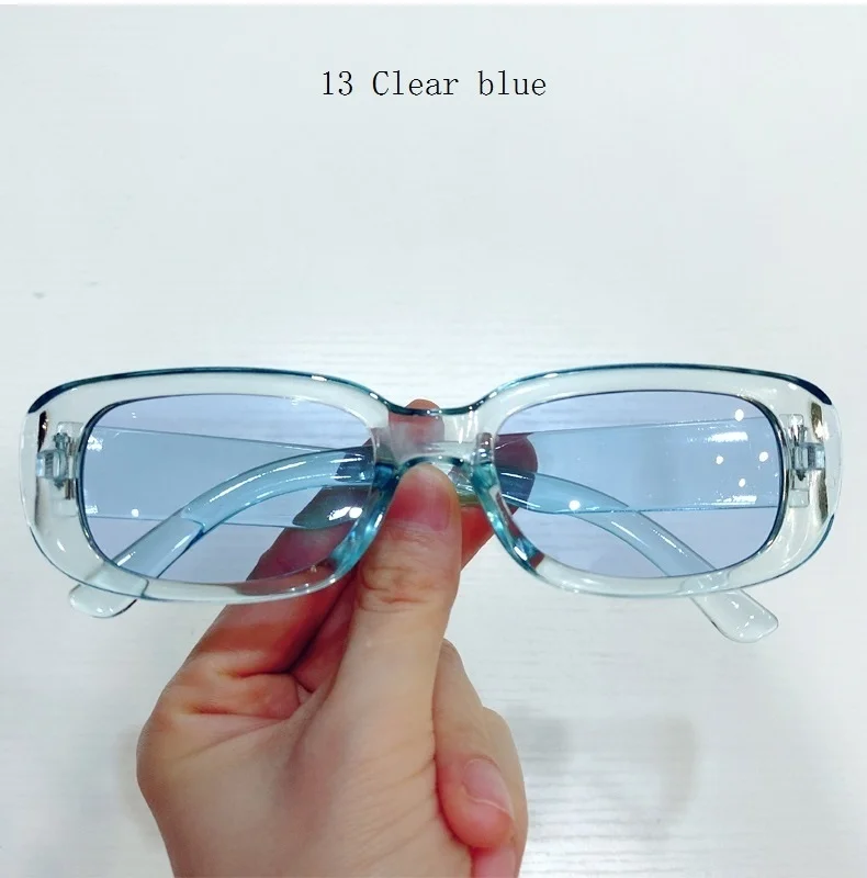 Elegant Women's Rectangular Sunglasses Vintage Style Eyewear_voghion.com