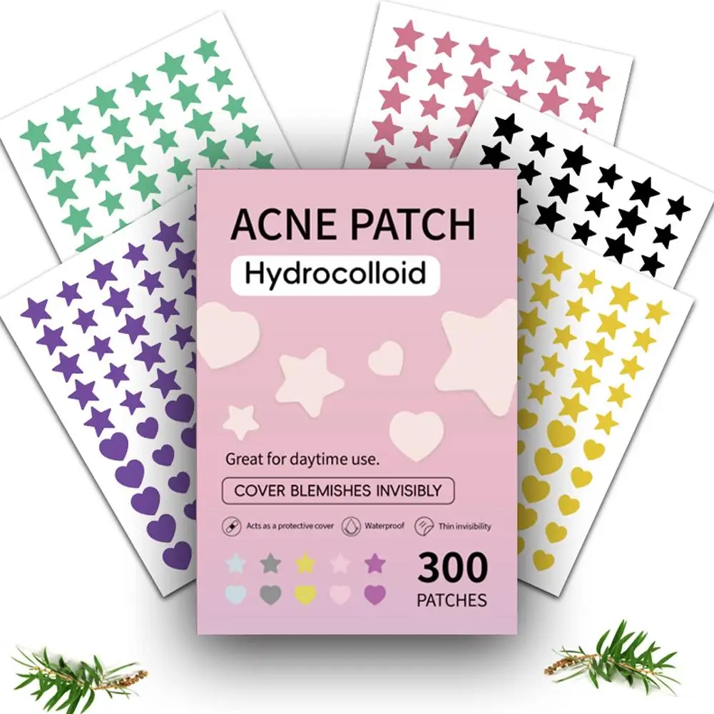 Water colloid Acne patch Star heart shape Anti-acne Concealer Acne patches Waterproof  remove acne pimple patch Facial skincare
