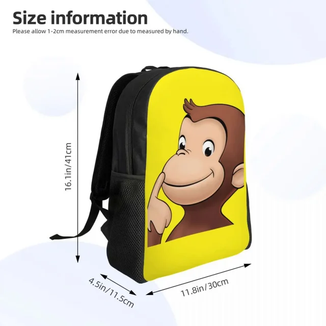 Stylish and functional M-onkey C-urious G-eorge Backpacks for college and school students.