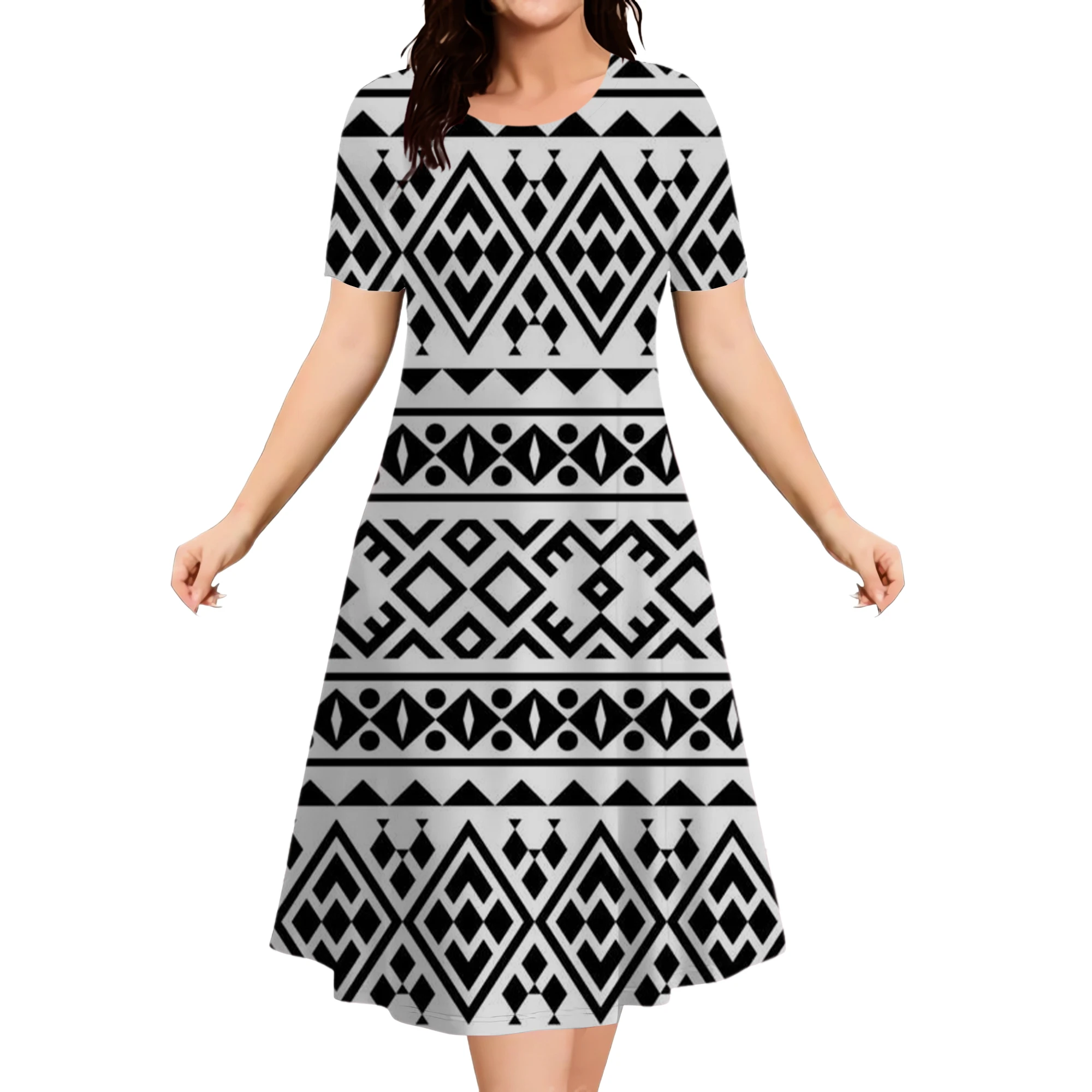 2026 New Floral Graphic Print Women’s Dresses Elegant Ladies Summer Dress Casual Retro Plus Size Female Fashion Loose Dress 9XL