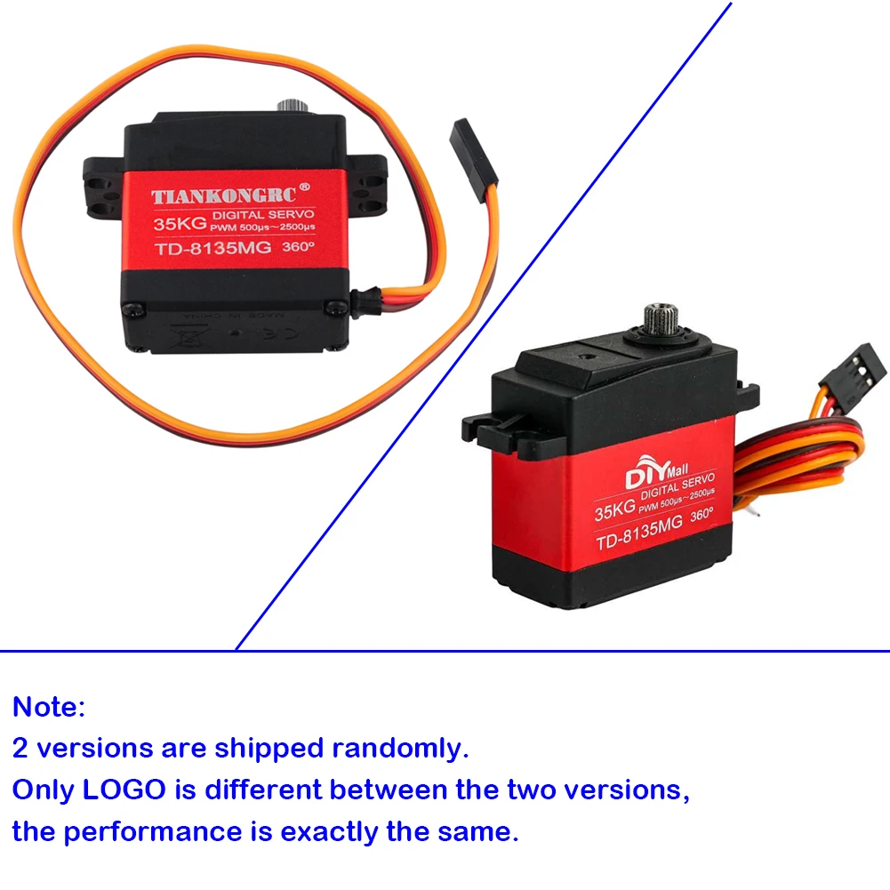 35KG TD-8135MG High Voltage Waterproof Digital Servo for RC Car 360 Degree Servo RCmall rc servo