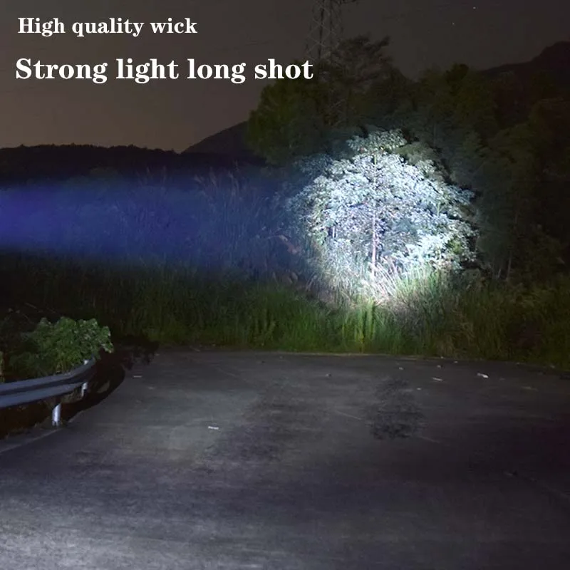 Description Picture 4 of itemStrong Light Flashlight USB Rechargeable Small Xenon Lamp Portable Ultra Bright Long-range Outdoor Household Led Multi-function