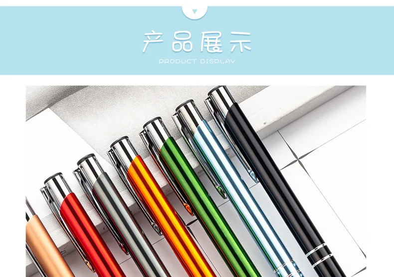 10-100Pcs/Lot High-quality Black Roller Metal Ballpoint Pen 1.0mm Gift Pens Free Custom Logo 7 S1759516c8c3e40b89c38294277e4fe93V