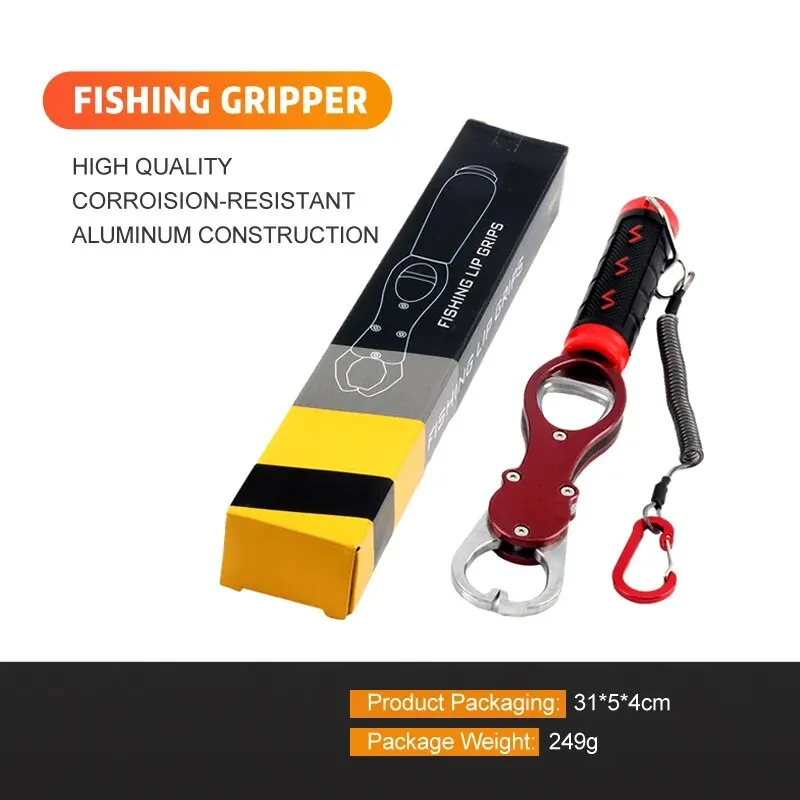 Pince à lèvres pour poisson en alliage aluminium - Gripper avec balance portable accessoire pêche