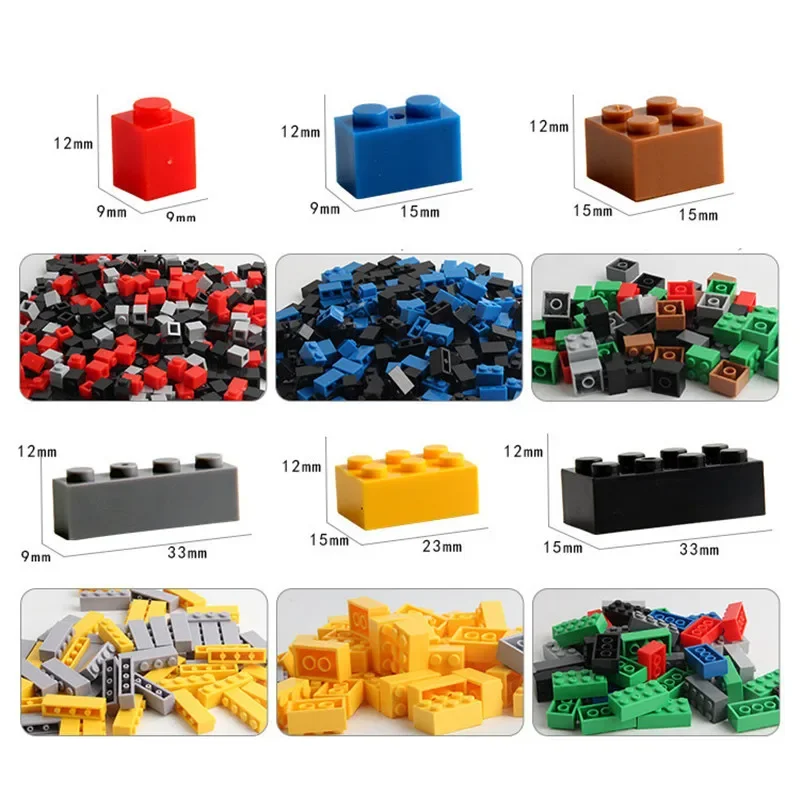 Random DIY Creative Building Blocks Bulk Set Urban Classic Building Blocks Assembled Birthday Gift Children's Educational Toys - 3
