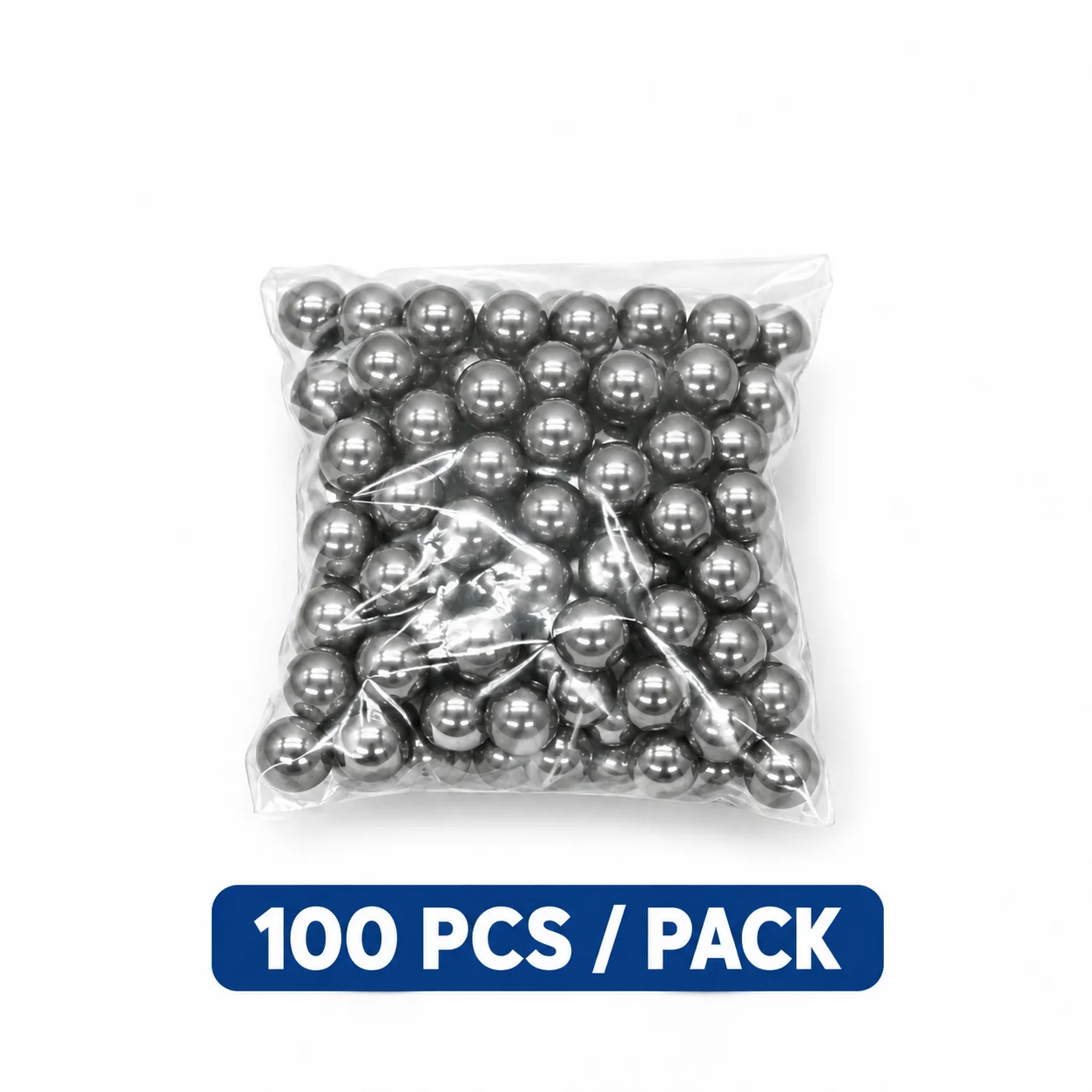 Premium 8mm Shiny Steel Slingshot Balls - Pack of 100 Sturdy Iron Projectiles