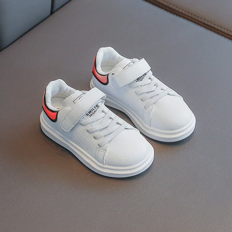 Four Seasons Toddler Boys Shoes Off White Shoes Cartoon Girl Sneakers