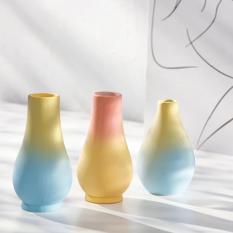 

Nordic Style Vase Modern Design Luxury Minimalist Vase Novelty Aesthetic Luxury Art Small Vasi Per Fiori Room Decoration Items
