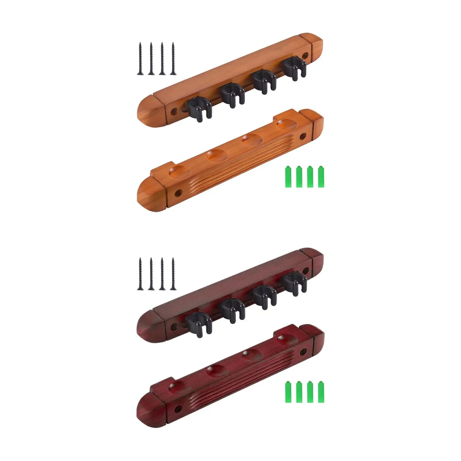 

Pool Cue Rack Claw Stand Solid Wood Storage 4 Pool Billiard Stick Holder Billiard Cue Rest for Game Room Clubs Billiard Players