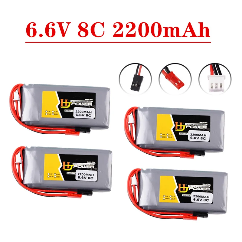 Batteria LiPo 2200mAh 6.6V Per Trasmettitori Futaba 14SG, 18SZ, 16SZ, T8J – Sostituzione Per Telecomandi RC