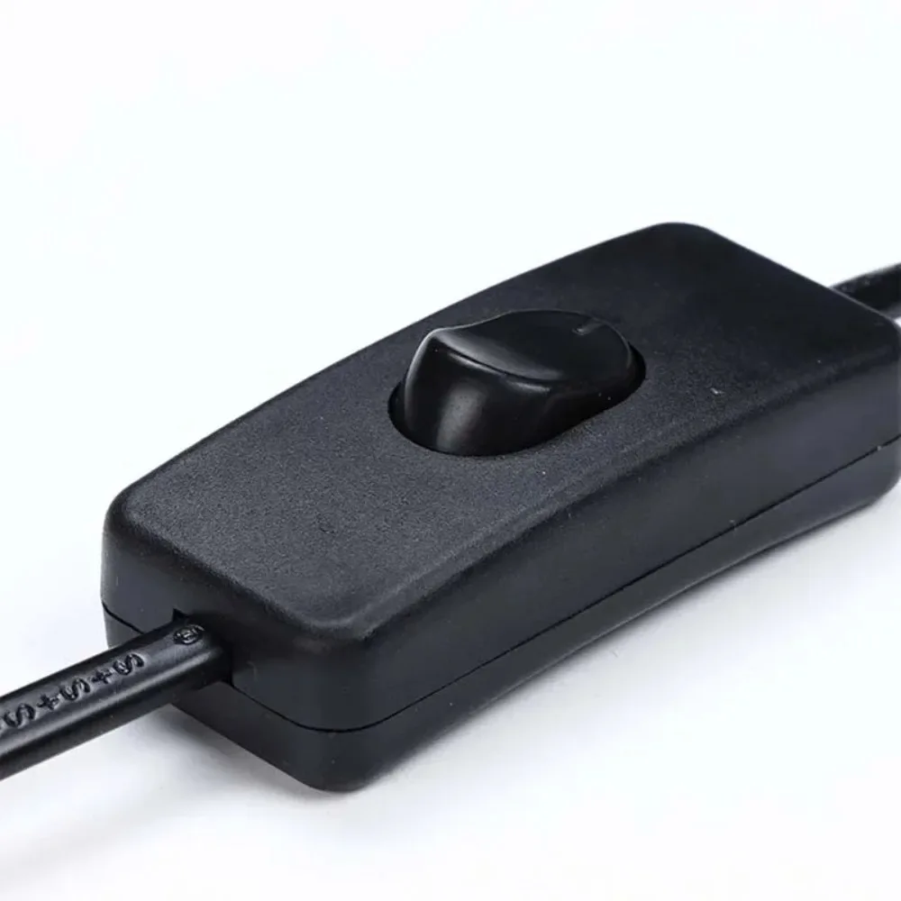 10 Pcs Black/White EU/US Pulg Electric Wire Lamp Switch Cable International Standard Power Cord with Switch Plug Copper Wire