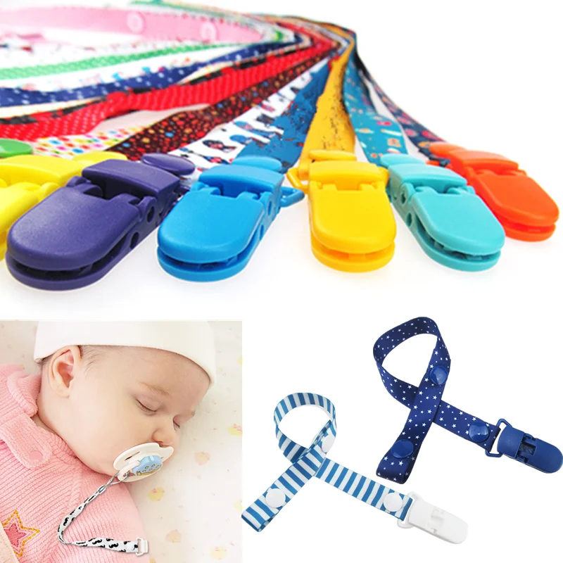 Pacifier Clip Chain Ribbon Dummy Holder 1pc For Infant Feeding