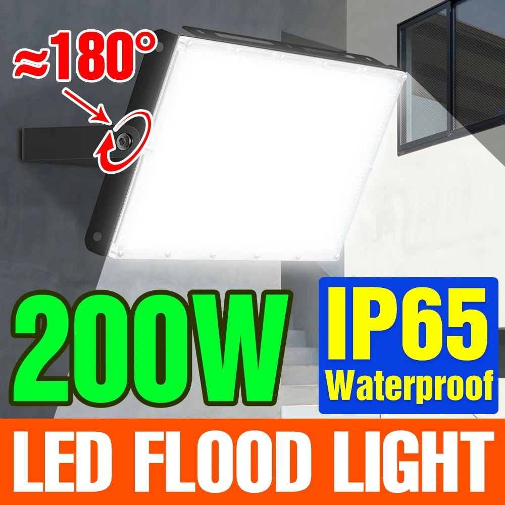 Flood Light LED Spotlight Outdoor Garden Lighting IP65 Waterproof Street Lamp LED Exterior Wall Lamp 220V Reflector Floodlight