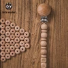 Let's Make 50pc 10mm Beech Abacus Beads Wood Beads Necklace DIY Food Grade Baby Teether Beading Nipple Wood Chain Accessories 2