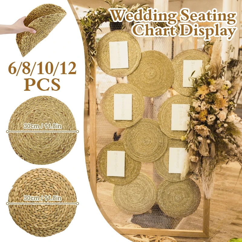 

Свадебная подставка для сидений, 30 см, планшетофон ручной работы в стиле бохо, плетеные салфетки, обеденный стол, гостиная, спальня, декор для стен
