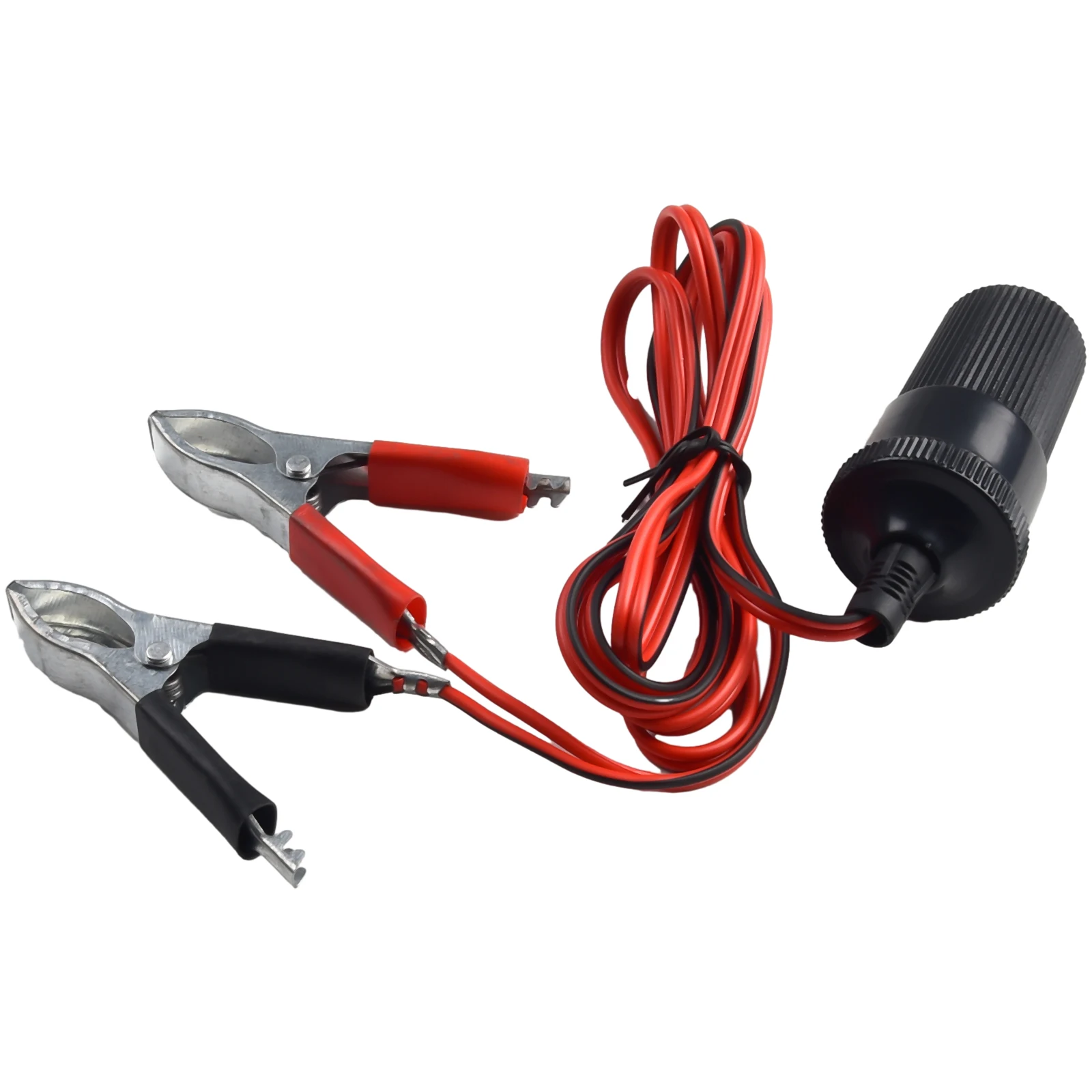 

12V Car Battery Clips Cigar Lighter Socket Adapter Socket Cable + Battery Clamp Caravan Van Battery Test Connector Plug Power