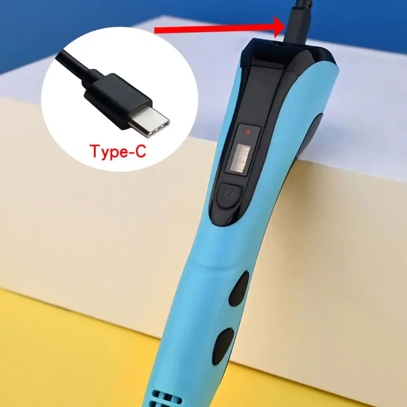 3d Printing Pen 3d Pen Set For Kids With Power Supply Pla Filament Travel Case Birthday Christmas Gift