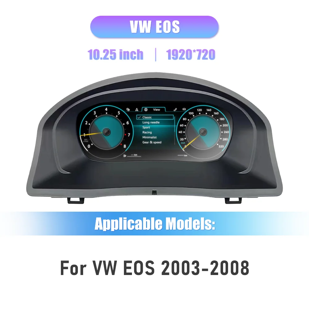 Digitales Armaturenbrett-Cluster für VW EOS Tiguan Touran Scirocco Seat Leon Crafter Sharan Virtual Cockpit Instrumententafel – Detail 1