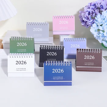 Calendario da Scrivania 2026 in Inglese, Agenda Annuale con Lista delle Attività, Pianificatore Mensile e Giornaliero per Gestione del Tempo, per Ufficio o Casa