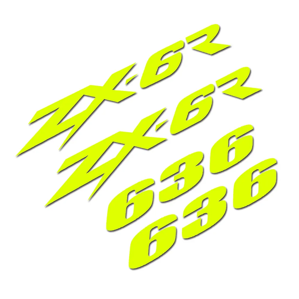 4 pieces Vinyl Decal Stickers set For Kawasaki Ninja zx6r