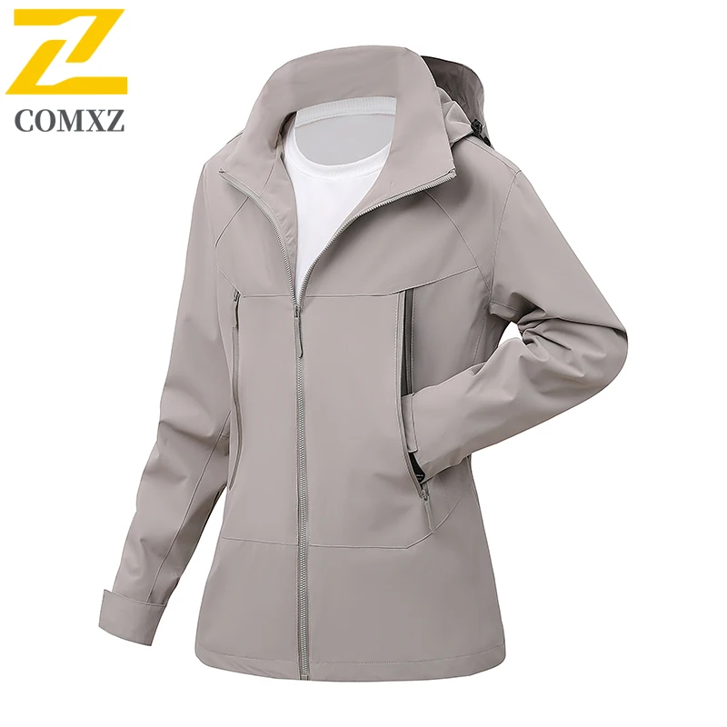 Men Windbreaker   Hooded Outdoor Waterproof and windproof Jacket Men Women Lightweight  Hiking Unisex Raincoat Camping Coat