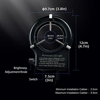 YIZHAN Microscope LED Ring Light Illuminator Lamp 56 LED Flexible Light Source Excellent Circle Light Camera Source EU US Plug 4