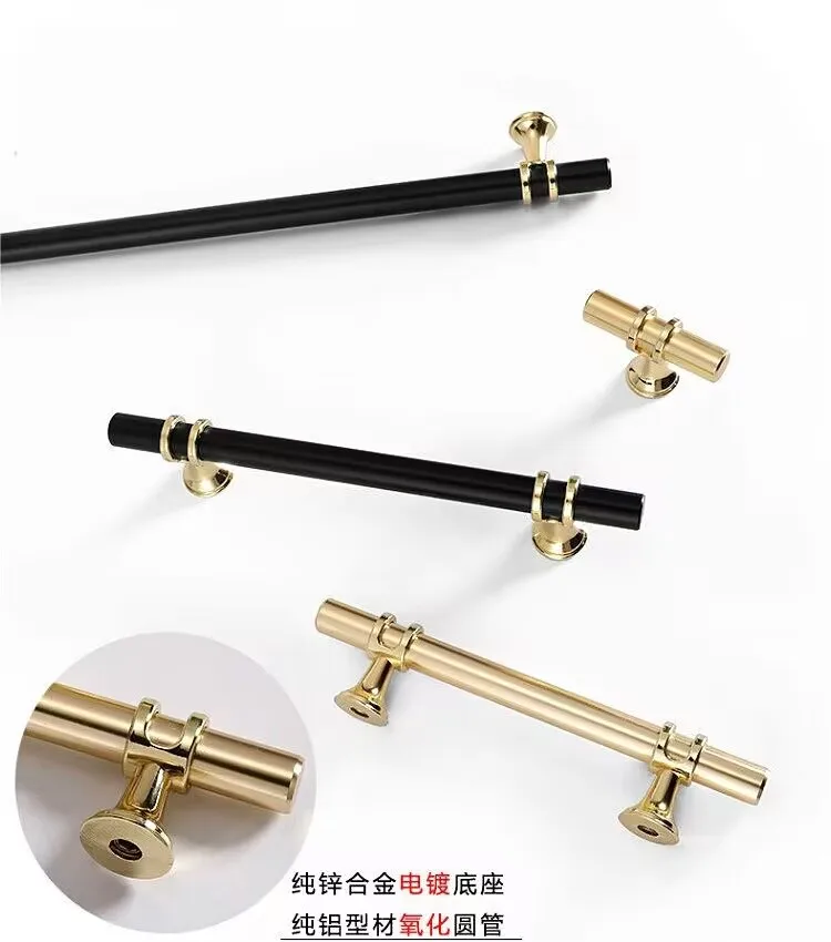 Cabinet Handles Handles Drawer Cabinet Furniture Kitchen Knob Door Drawer Furniture Kitchen Knob Modern Simple Golden Silver