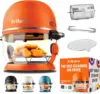 Large 5 Quart Air Fryer Halogen Infrared Convection Oven Multicooker Quick Healthy Meals Defrost Roast BBQ Oil-Free 1200W 1