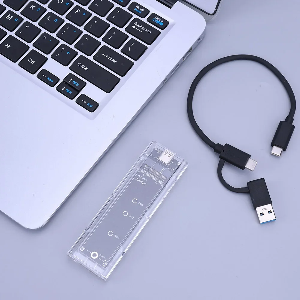 M.2 NGFF SATA ָ Ʈ ũ ڽ, USB 3.1 C Ÿ, 10Gbps ϵ ũ ڽ, B Ű, B + M Ű, 22230, 2242, 2260, 2280mm SSD  