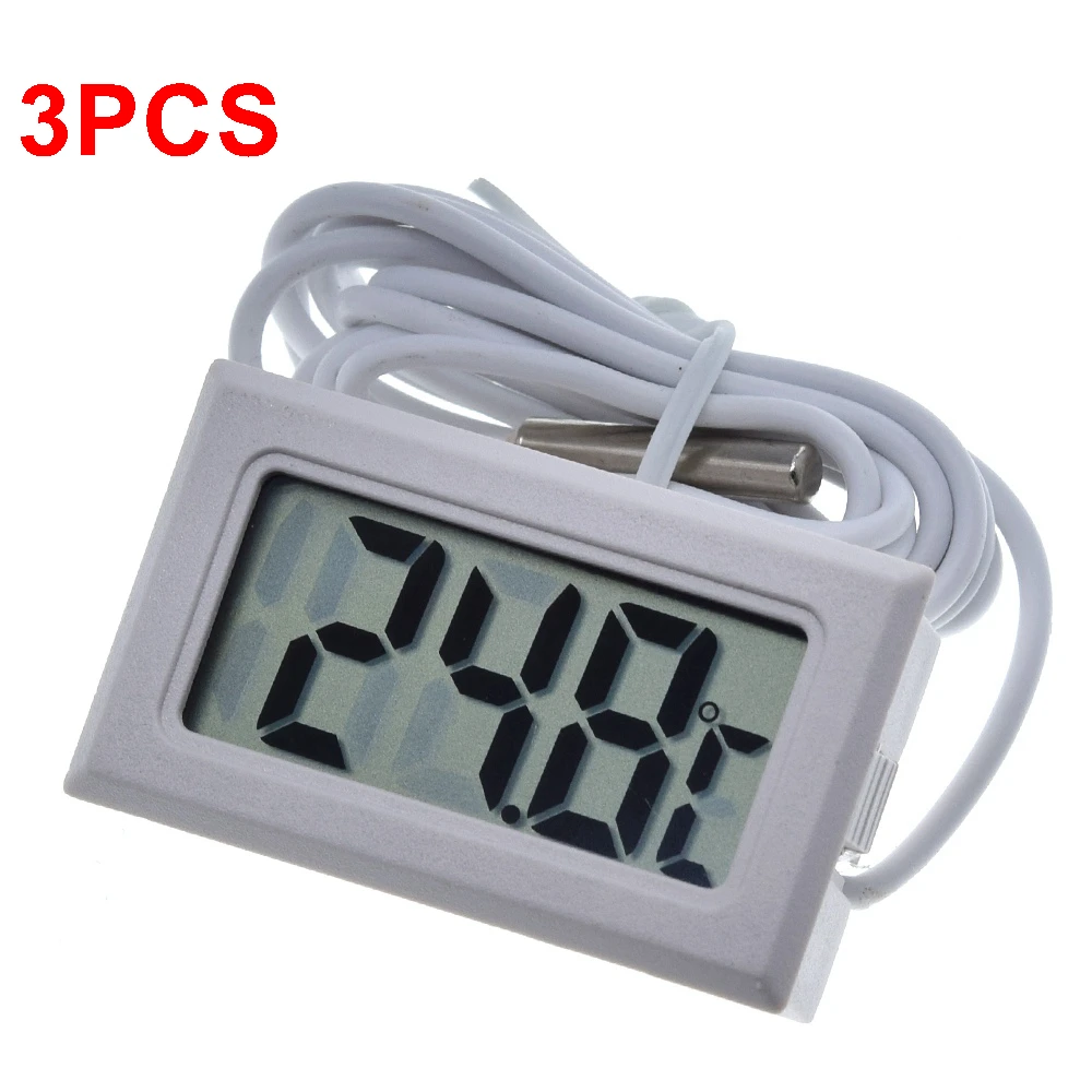 Compact Digital LCD Thermometer with Automatic Temperature Control