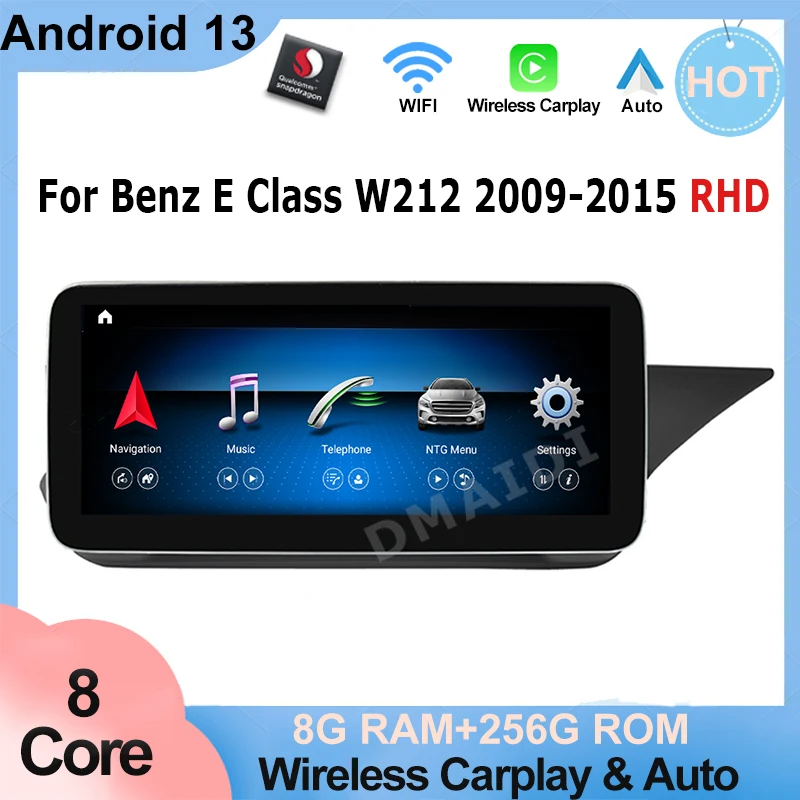 

Car Video Player Navigation Multimedia Screen For Mercedes Benz E Class W212 RHD Factory Price 8 Core Android AUTO Carplay Touch