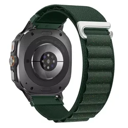 Alpine Nylon Strap - Premium Wristband Accessory for Galaxy Watch Ultra (Army-green shiny)
