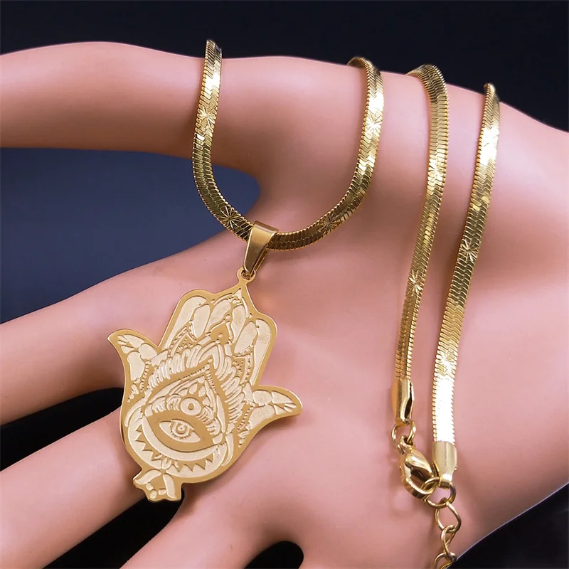 LSxAB Fatima - Braccialetto da donna con ciondolo a forma di mano di Fatima, con ciondolo a forma di mano di Fatima e occhio di Fatima, amuleto, protezione, 9 inch, Rame Zirconia