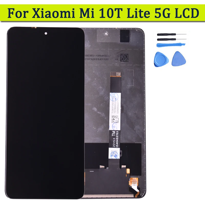 

Display For Xiaomi Mi 10T Lite 5G LCD Touch Screen Digitizer Repair Parts For Mi 10T Lite 5G M2007J17G LCD Assembly Replacement