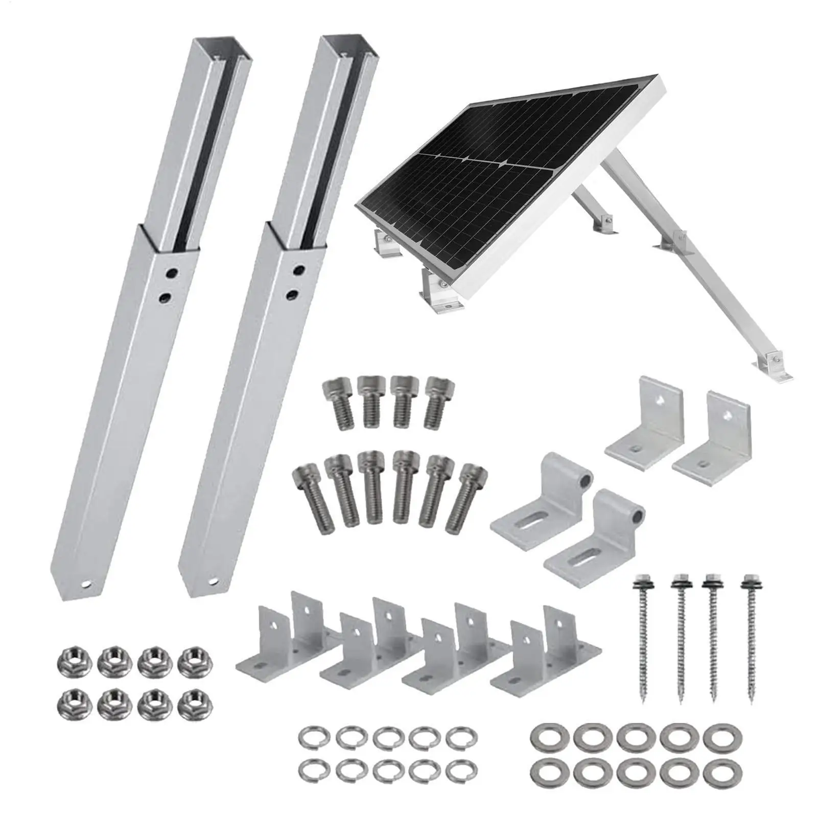 Solar Panel Mounting Brackets Heavy Duty Aluminum Alloy Adjustable Rack ...