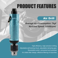 ABHU Tr-5200 22000Rpm High Speed Straight Pneumatic Drill Machine With 1.5-10Mm Chuck For Drilling Grinding 2