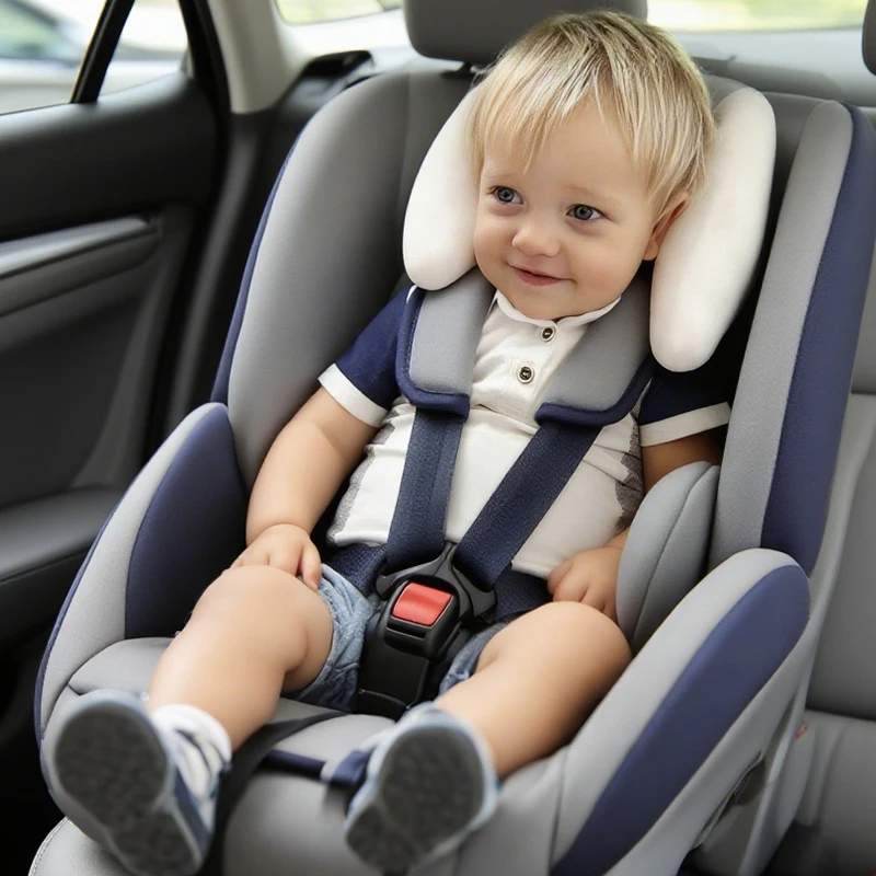 Cartoon Stroller Neck Pillow Baby Stroller Sleeping Neck Support Car Seat Headrest Universal Multi-functional Sleeping Pillow