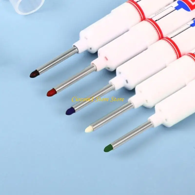 A3PC 12 Pcs 20mm 긴 펜촉 마커 펜 목수 용 빠른 건조 오일 기반 마커 펜