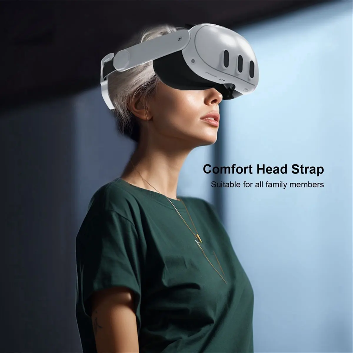 【시즌 세일】 메타 퀘스트3 VR 글래스 및 조절 가능한 헤드셋에 적합 다각도 조절 가능한 헤드셋 게임용 VR 마스크