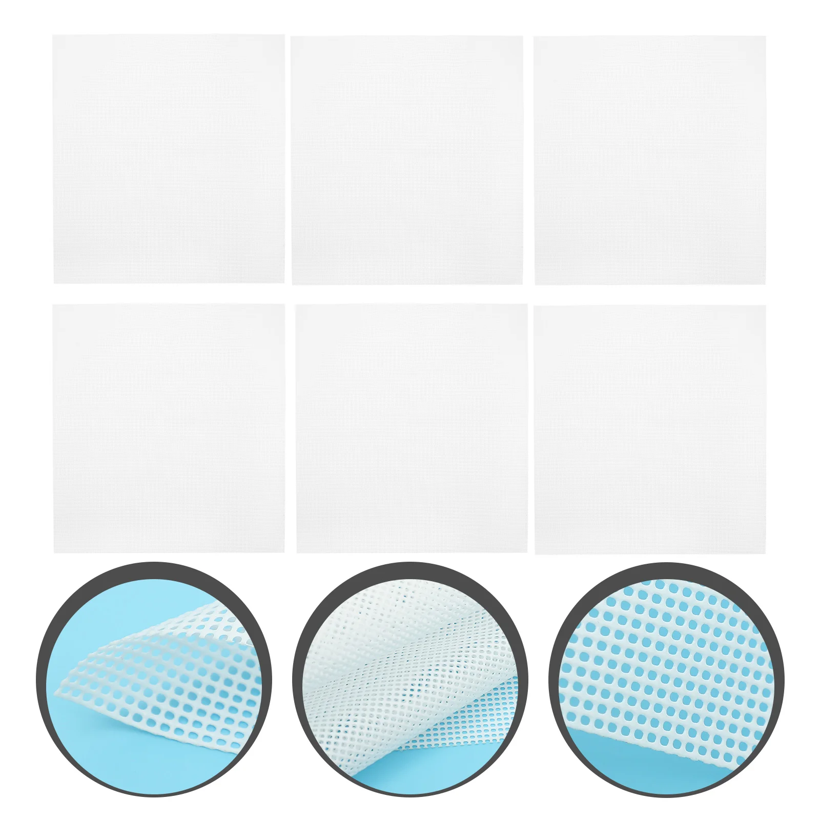 

6 Pcs Fruit Drying Mat Dehydrator Pad Dryer Accessories Tea Silicone Food Trays White Anti-skid for