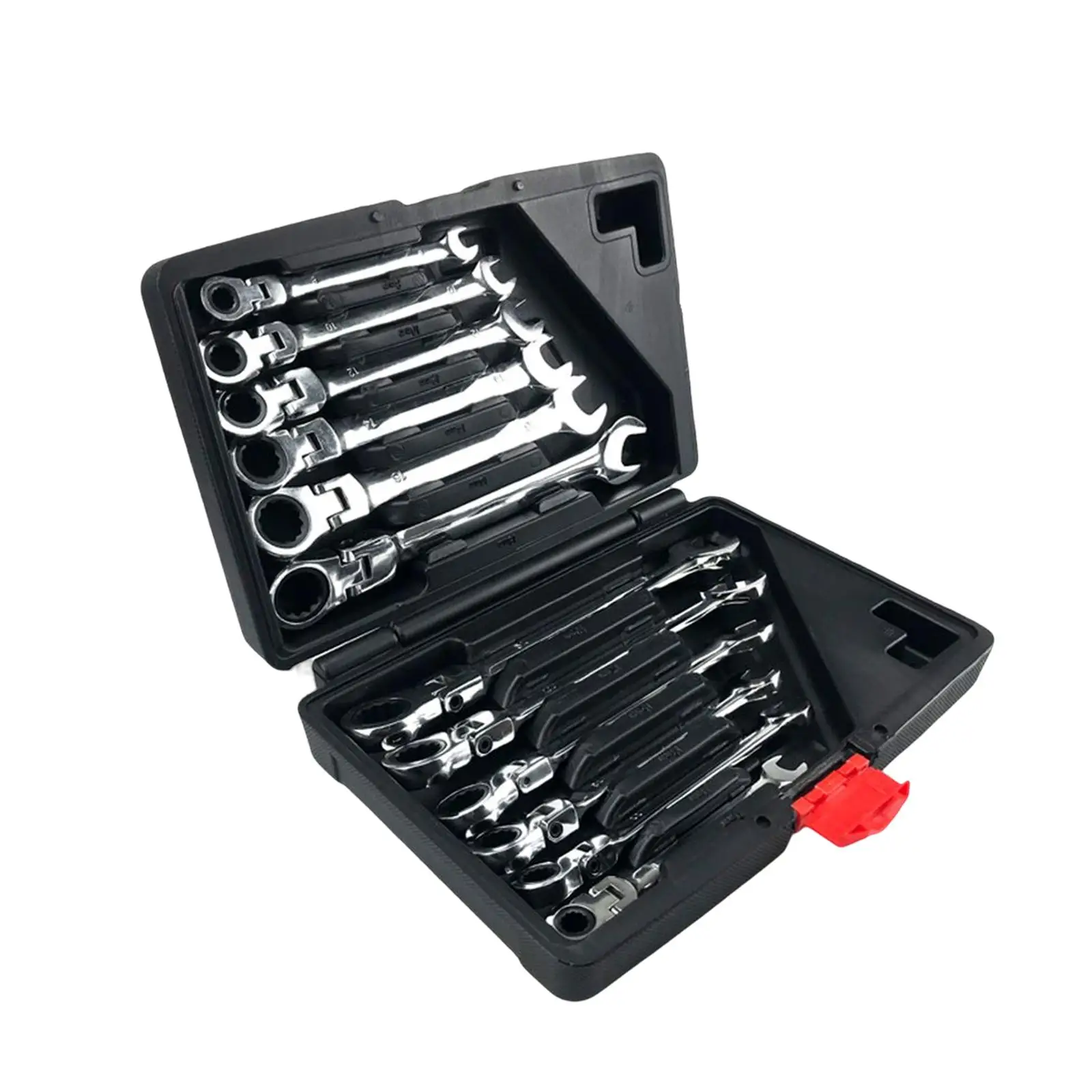 

12x Ratchet Wrench Set Combination Ended Spanner Sturdy Dual Purpose Car Repair