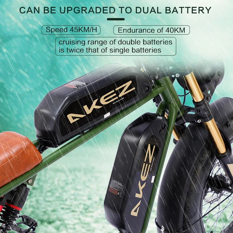1500W 48V 36AH 20*4inch Fat Tire Electric Bike Mountain Snow Electric Bicycles AKEZ Adult Motorcycle electric bicycle electric bike