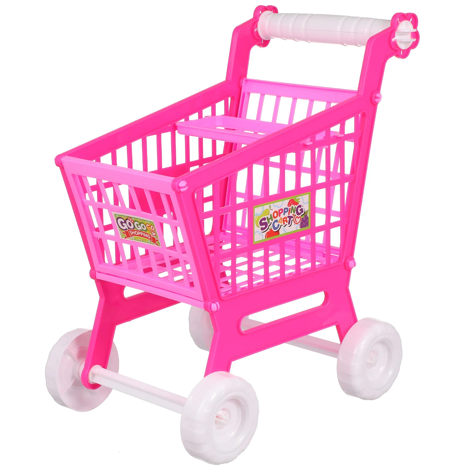 Simulation Shopping Cart Toy Grocery Boy Toys Trolley for Toddler Supermarket Abs Kids Child Baby Stroller 6