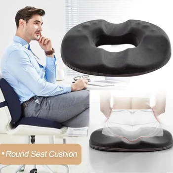 Coussin de siège confortable en forme de beignet, mousse à mémoire de forme pour canapé, Anti-hémorroïde, Massage du coccyx, coussin de siège de voiture et de bureau ﻿ 1